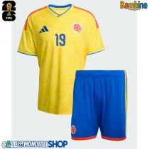 Maglie da calcio Colombia Rafael Santos Borre #19 Prima Maglia Bambino Mondiali 2026  Manica Corta (+ Pantaloni corti)
